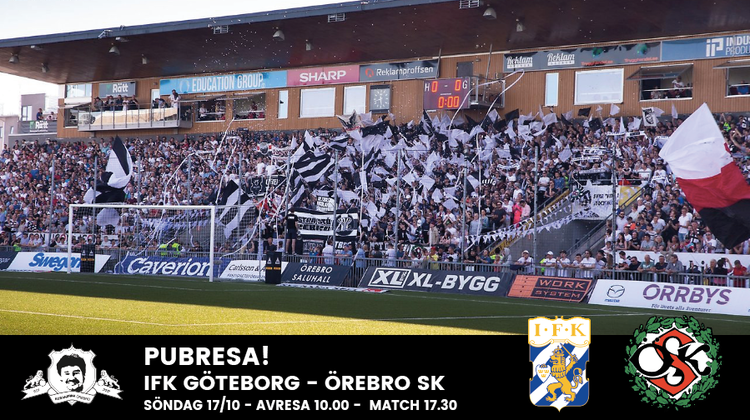 Göteborg away 17 oktober