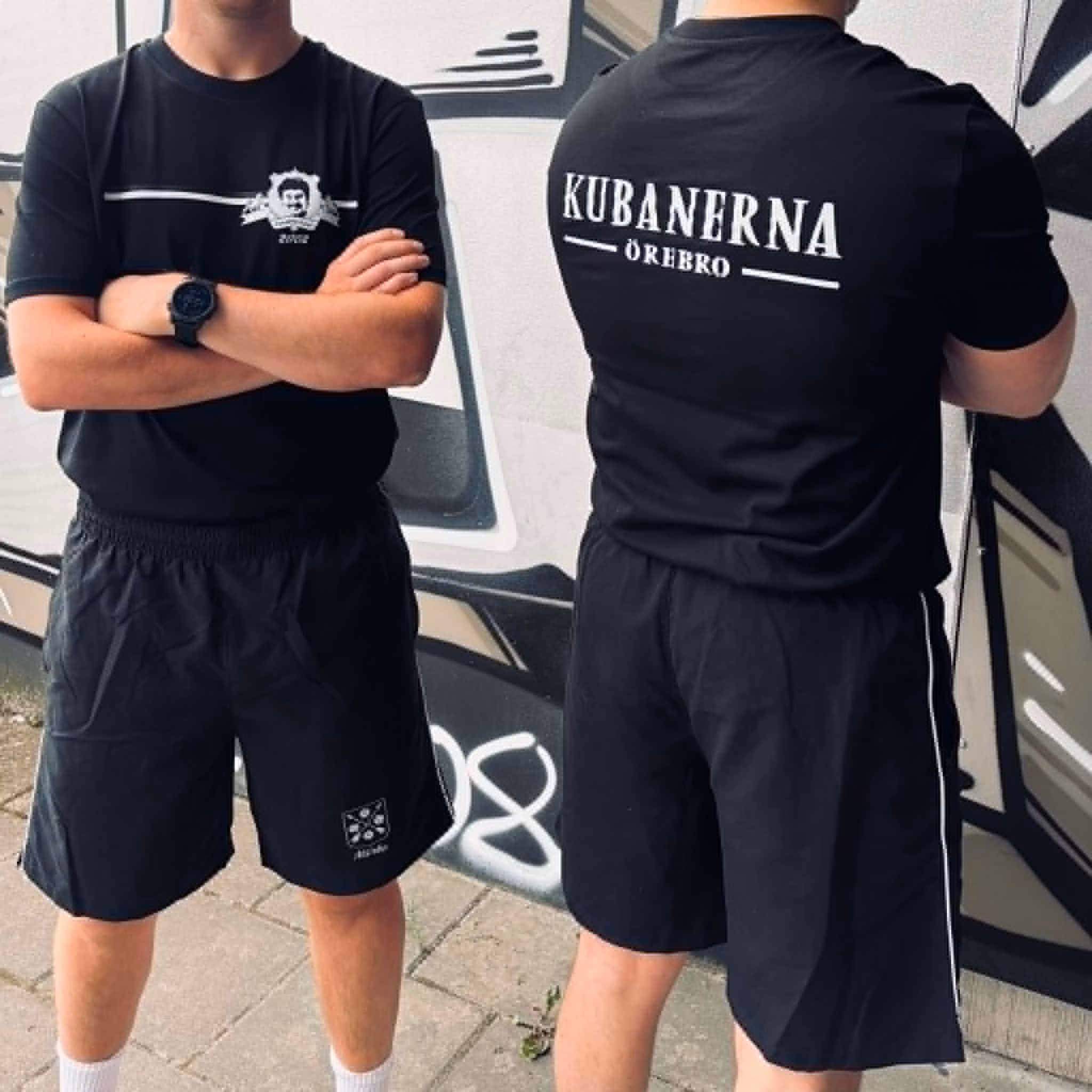 Kubanerna tisha svart 2 tryck