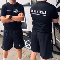 Kubanerna tisha svart 2 tryck