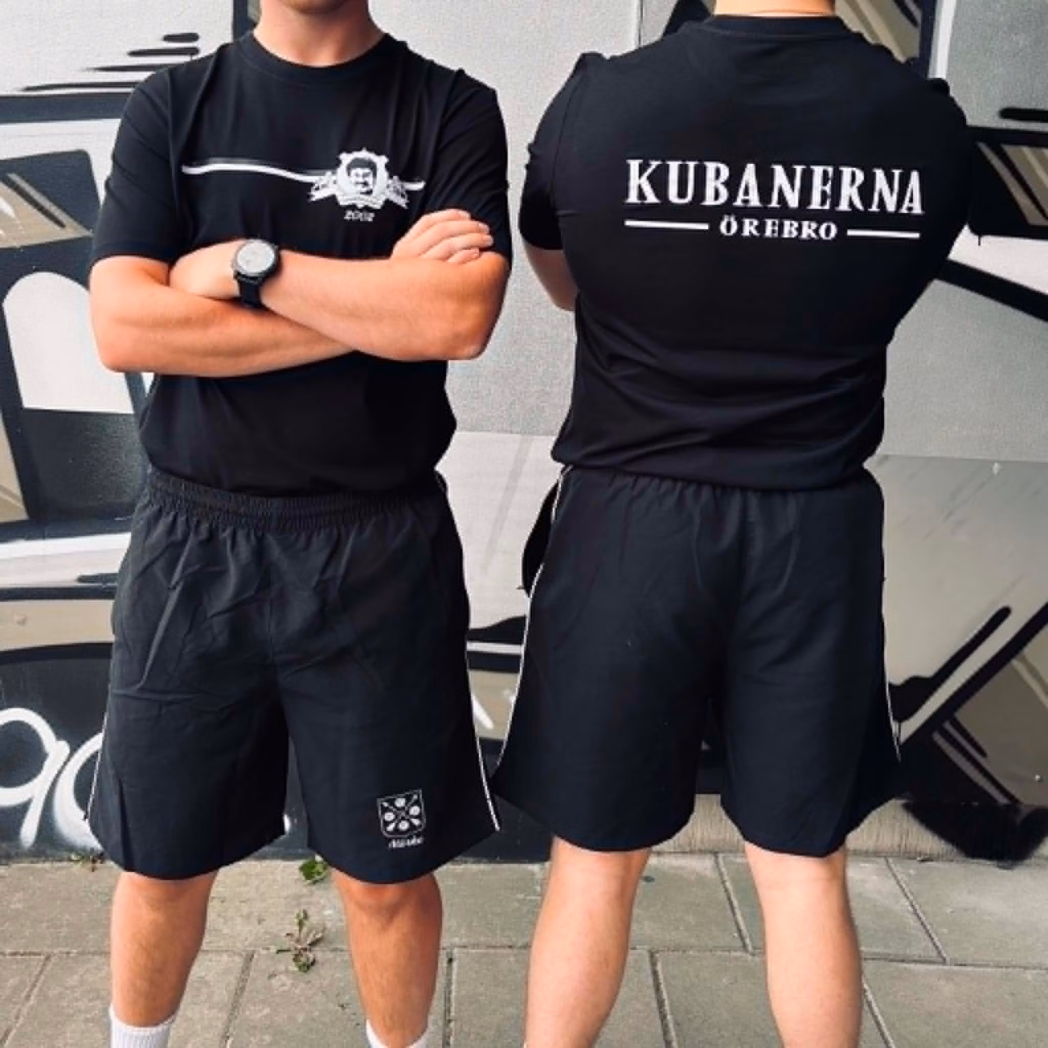 Kubanerna tisha svart 2 tryck