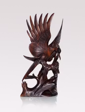 Hand-carved vintage sculpture