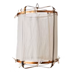 Metal & textile lantern