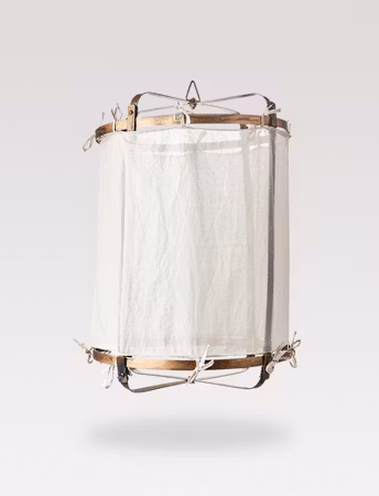 Metal & textile lantern