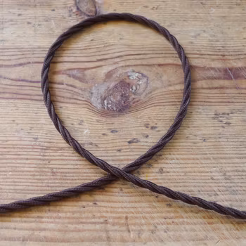 Twisted cable - brown rayon