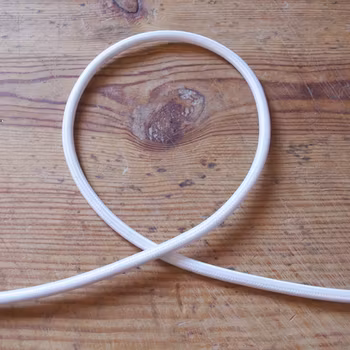 Round cable - white rayon