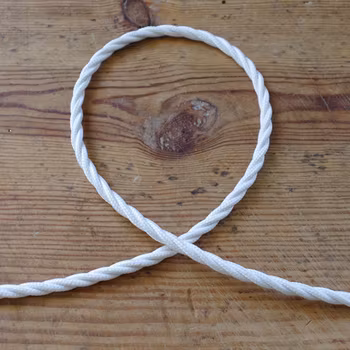 Twisted cable - white rayon