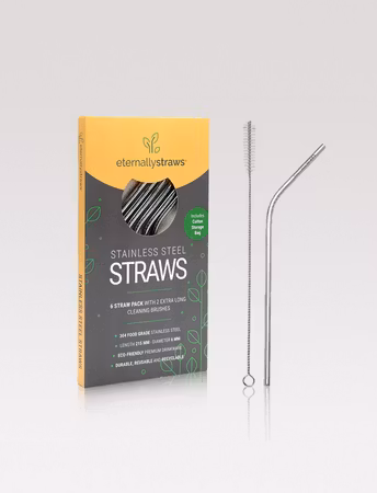 Stainless steel - Straw set