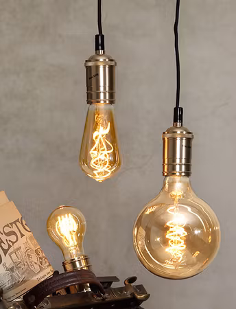 E27 - G95 Spiral Amber dimmable