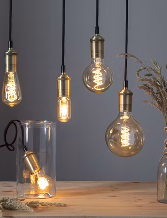 E27 - T45 Spiral Amber dimmable