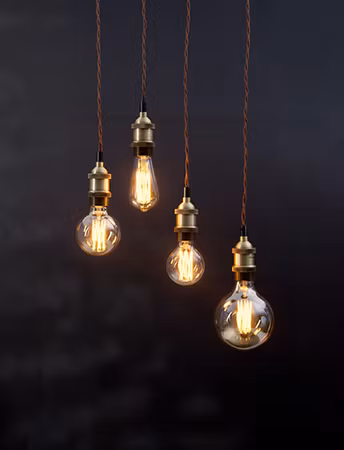 E27 - G95 Vintage gold dimmable