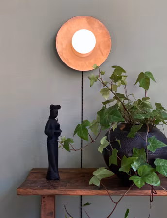 Handmade - Nickel wall light