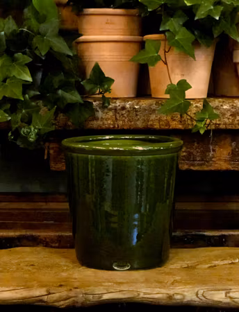 Handmade - Glazed terracotta pot