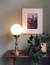 Upcycled vintage table lamp