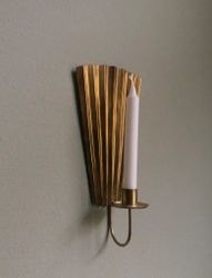 Handmade brass sconce