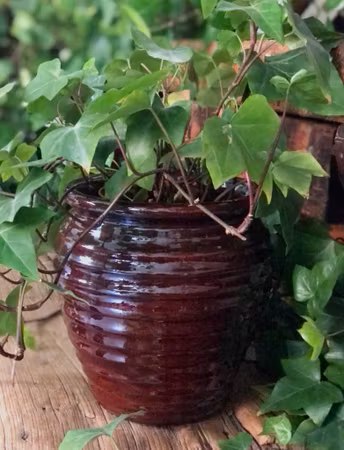 Handmade - Cognac Plant pot