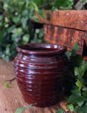 Handmade - Cognac Plant pot