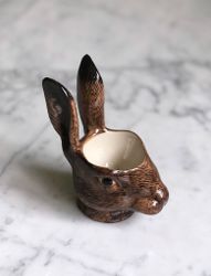 Hand painted - Hare egg cup