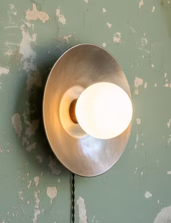 Handmade - Nickel wall light