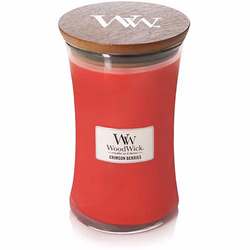 WoodWick - Crimson Berries (Juldoft) - Stort Doftljus