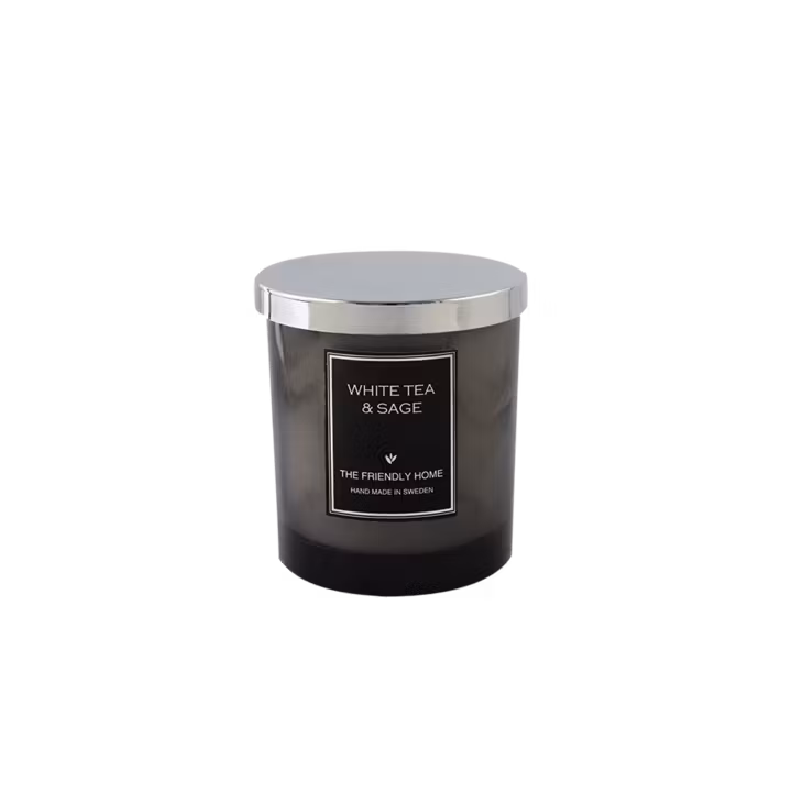 The Friendly Home - Smoke Elegance Doftljus - White Tea & Sage