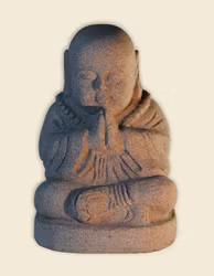 Sittande Buddha i granit 35cm