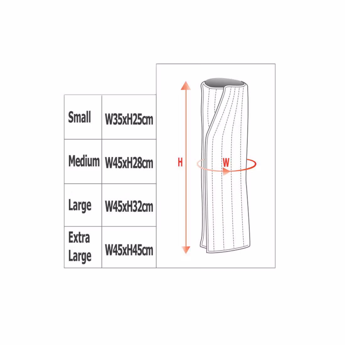 Bandagepaddar, S-XL, Lami-Cell