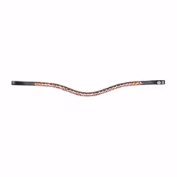 Pannband, ponny-full, HKM Rosegold Glamour