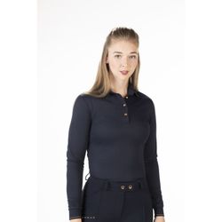 Långärmad piké, XXS-XXL, HKM Rosegold Glamour