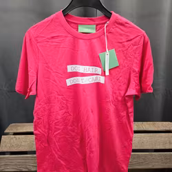 T-shirt, XS, "Dog hair, don't care"