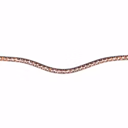 Pannband, ponny-full, HKM Rosegold Glamour