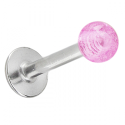 Glow in dark labret piercing -Lila