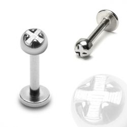 Labret med skruvskalle