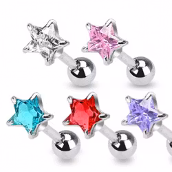 Tragus/Helix med 5mm stjärna