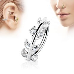 Piercingring med lövranka
