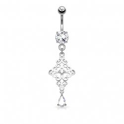 Navelpiercing med ornament