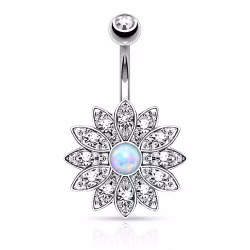 Navelpiercing Tusensköna med opal