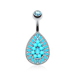 Turkos navelpiercing