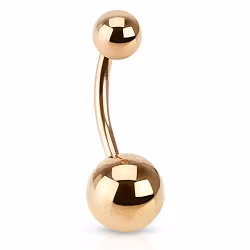 Roséguld navelpiercing