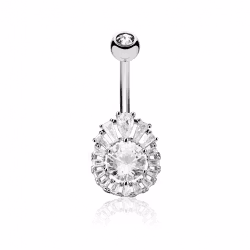 Prinsess slipad navelpiercing