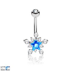 Navelpiercing med stjärna