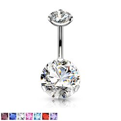 Navelpiercing round cz