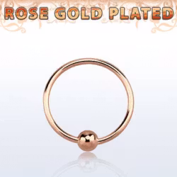 Näsring med boll (roséguld)