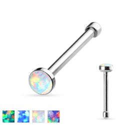 Näspiercing med opalsten