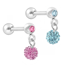 Piercing med hängande boll