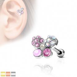 Tragus/Helix med fjäril