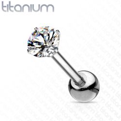 Titan tragus med ädelsten