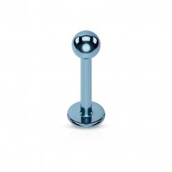 Ljusblå labret med boll