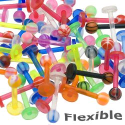 6st bioflex labret med boll