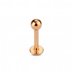 Roséguld labret med boll