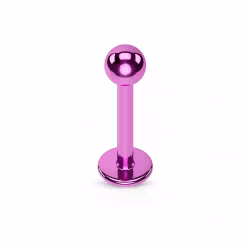 Lila labret med boll